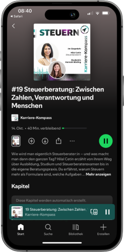 Podcast Steuerberatung: Zwischen Zahlen, Verantwortung und Menschen - 